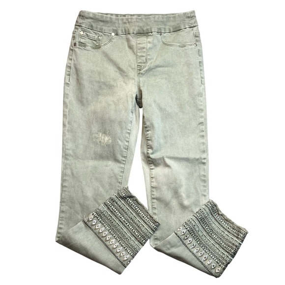 Chico's Denim - Chicos Pants Womens 4 Jeggings Pull On Stretch Streetwear Mature Everyday